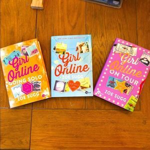 Zoe Sugg “Zoella” Girl Online book (3) bundle. Like new. 2 never used.